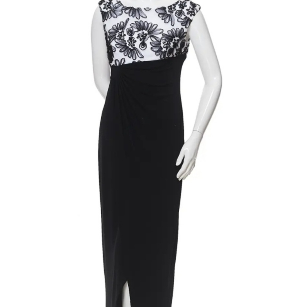 Connected Apparel | black + white dress